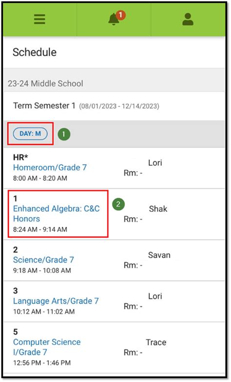 How To Get To Printable Schedule On Infinite Campus