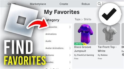 How To Go To Favorite Items On Roblox