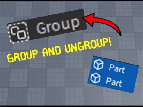 How To Group Parts In Roblox Studio