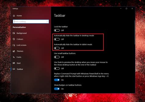 How To Hide The Taskbar In Windows 10