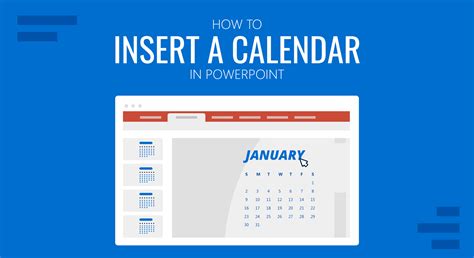 How To Insert A Calendar In Powerpoint