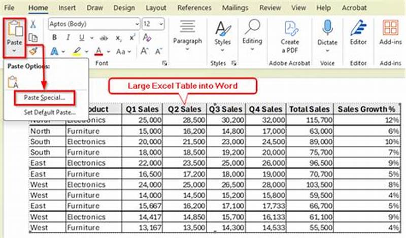 How To Insert Excel Chart Into Word