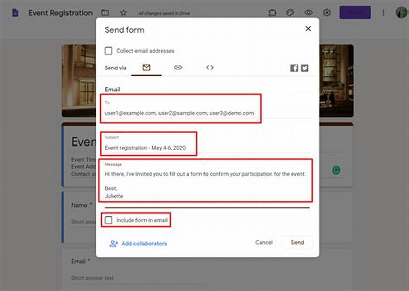 How To Insert Google Form Into Email