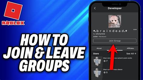 How To Join & Leave Groups on Roblox - YouTube