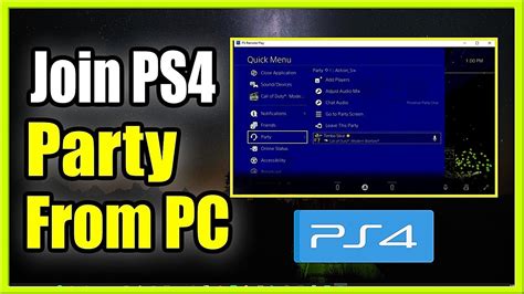 How To Join PS4 Party Chat On PC