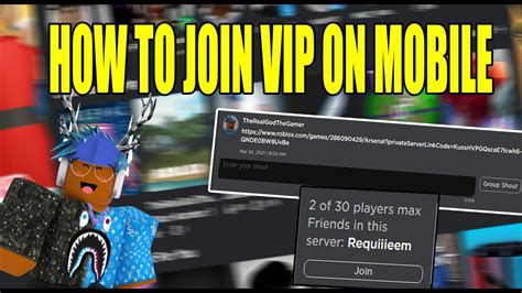 How To Join VIP SERVER LINKS On MOBILE DEVICES! Roblox 