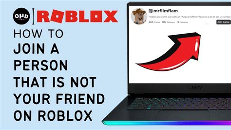 How To Join a Person That Is Not Your Friend on Roblox 2023 