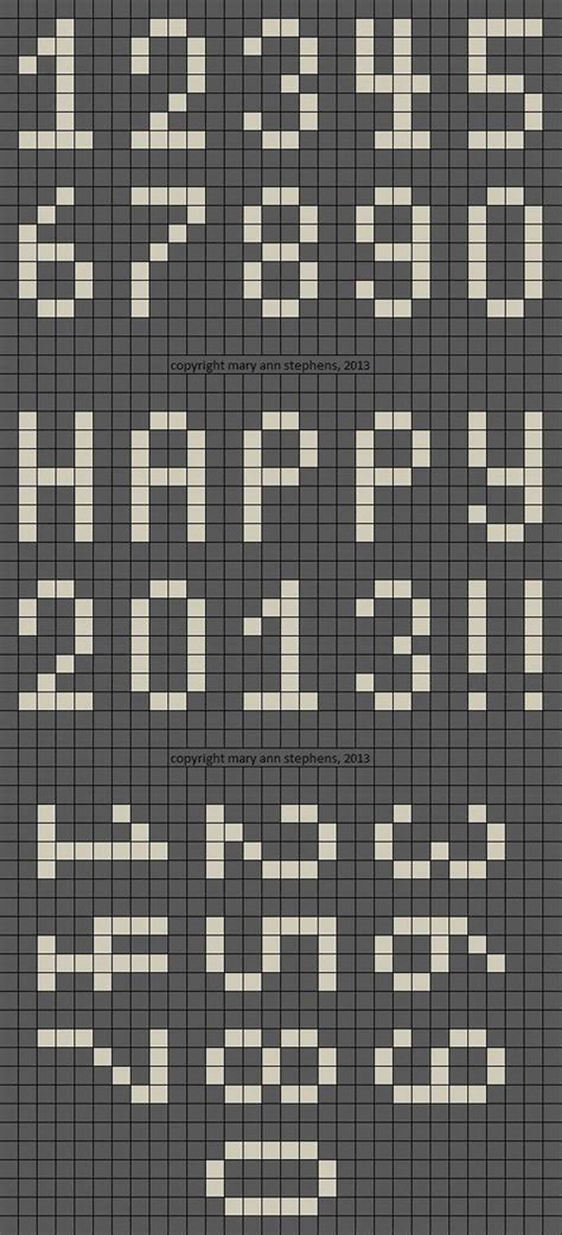 How To Knit Numbers Into A Pattern