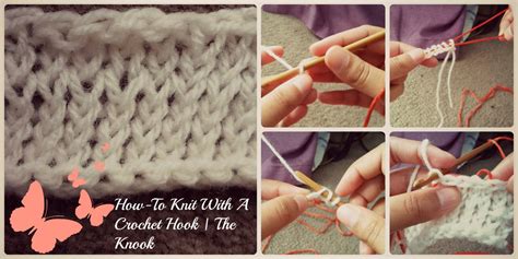 How To Knit With Crochet Needles