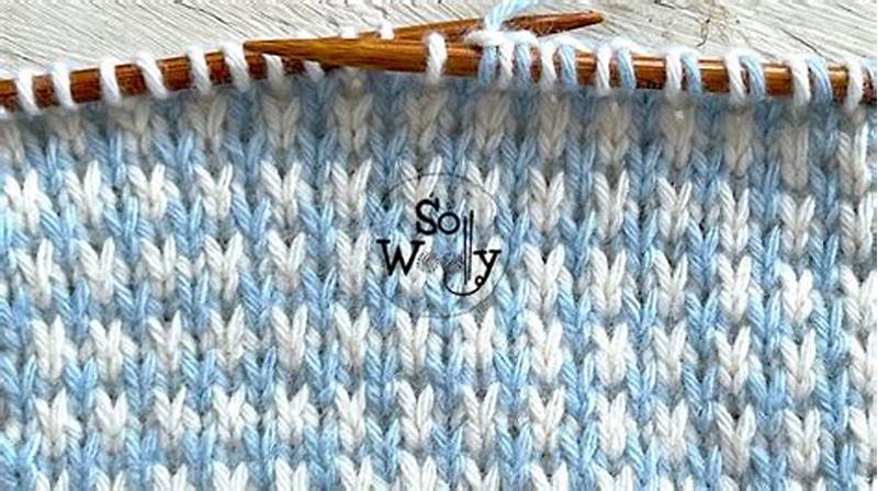 How To Knit With Two Colors Pattern