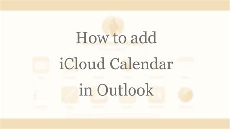 How To Link Icloud Calendar To Outlook