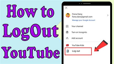 How To Log Out Youtube