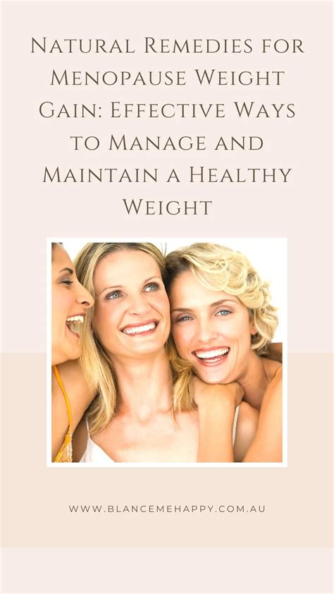 How To Maintain A Healthy Weight During Menopause