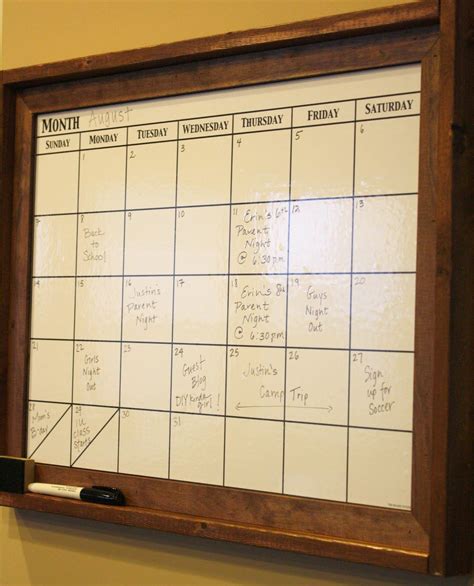 How To Make A Calendar On A Whiteboard