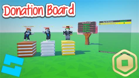 How To Make A Donation Board In ROBLOX Studio - YouTube