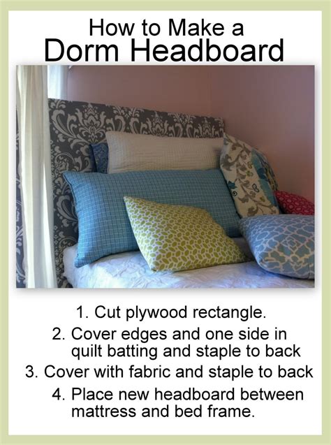 How to make a dorm room headboard tutorial Dorm room headboards, Dorm