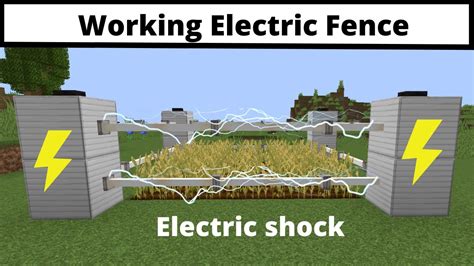 How To Make A Electric Fence In Minecraft