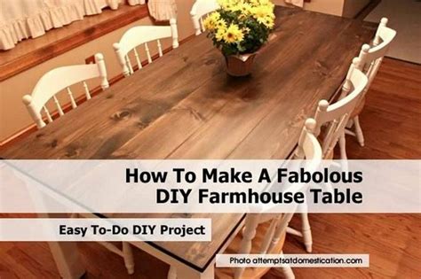 How To Make A Farm Table Diy