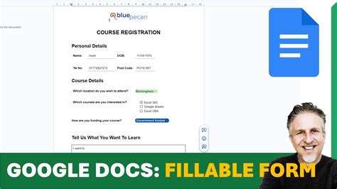 How To Make A Fillable Form On Google Docs
