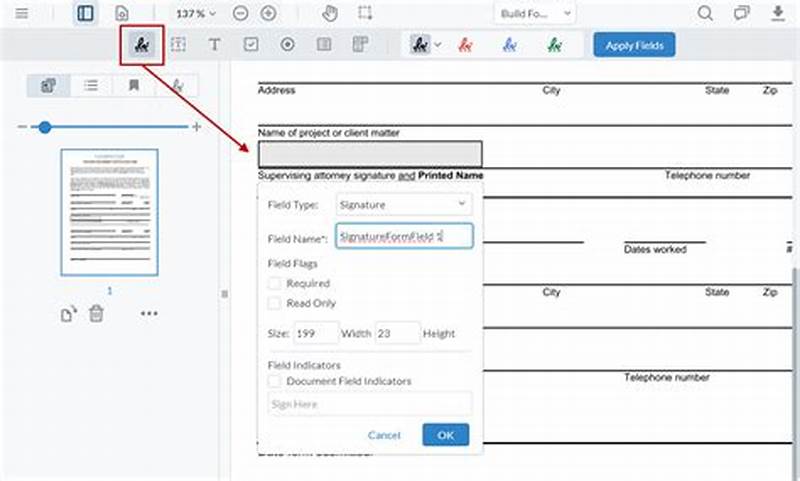 How To Make A Form Electronically Signable