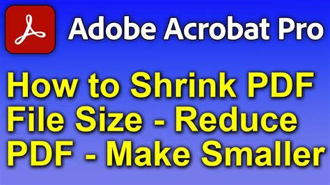 How To Make A Pdf File Size Smaller In Adobe Acrobat Pro