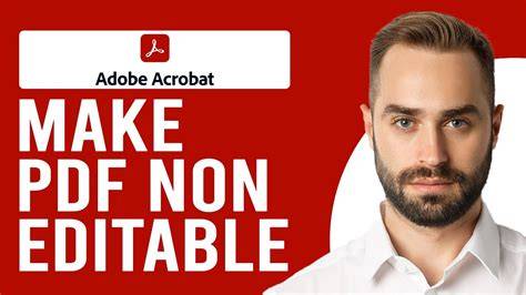 How To Make A Pdf Not Editable In Adobe