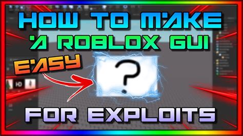 How To Make A Roblox Exploit Script GUI | Easy Tutorial 