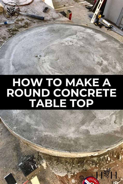 How To Make A Round Concrete Table Top Concrete table top, Diy patio