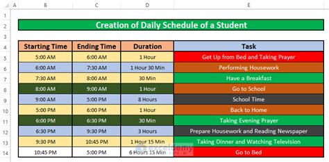 19 How To Make A Work Schedule On Excel Sample Templates