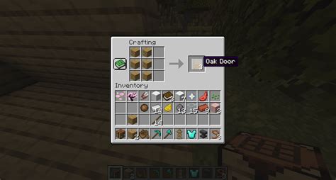 How To Make A Wooden Door In Minecraft