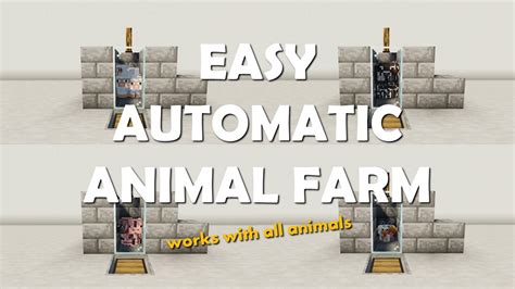 How To Make An Automatic Animal Farm