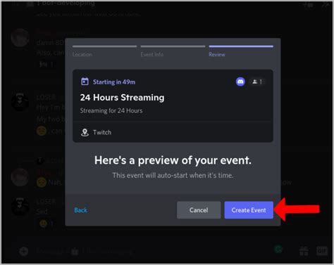 How to schedule events on Discord YouTube