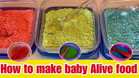 How To Make Baby Alive Food Packets