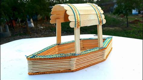 How To Make Boat With Icecream Sticks