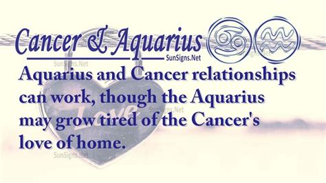 How To Make Cancer And Aquarius Relationship Work