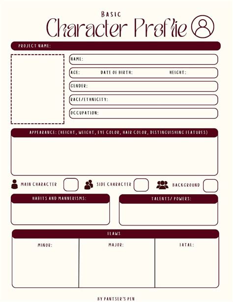 How To Make Character Sheet