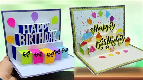 How To Make Creative Handmade 3d Birthday Cards