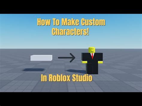 How To Make Custom Characters In Roblox Studio