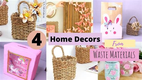 How To Make Decorative Items At Home From Waste Material