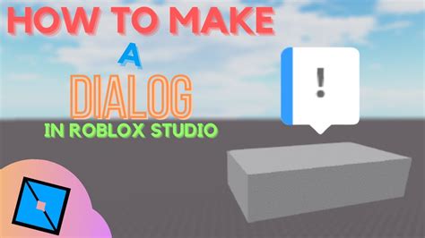 How To Make Dialog In Roblox Studio