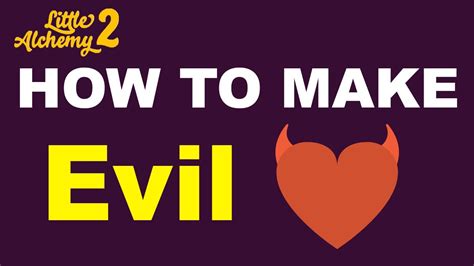 How To Make Evil In Little Alchemy 2 Step By Step