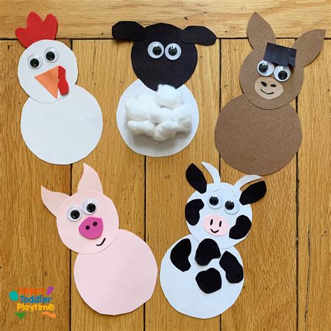 How To Make Farm Animal Finger Puppets