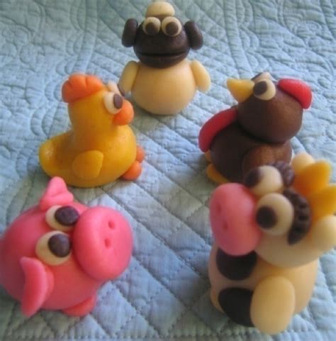 How To Make Farm Animals Out Of Marzipan