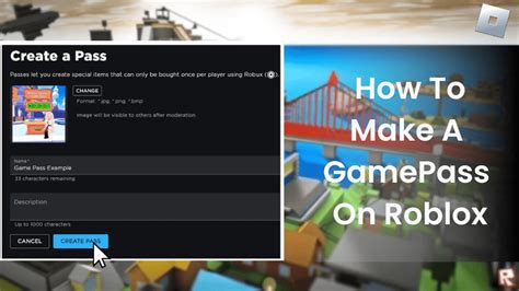 How To Make Gamepass In Roblox
