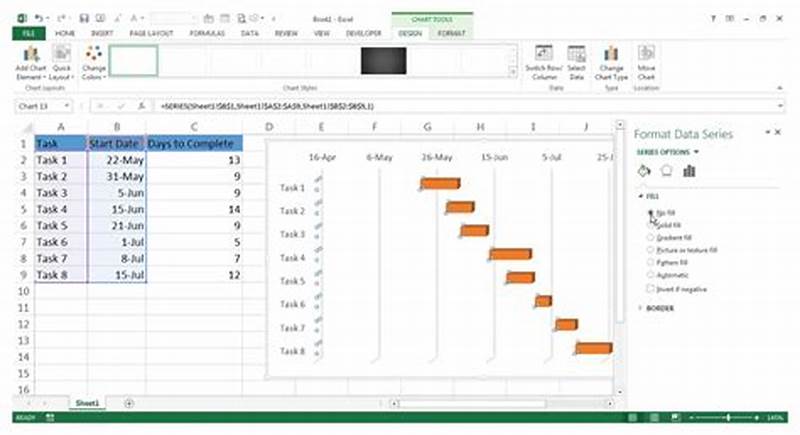 How To Make Gantt Chart Using Excel