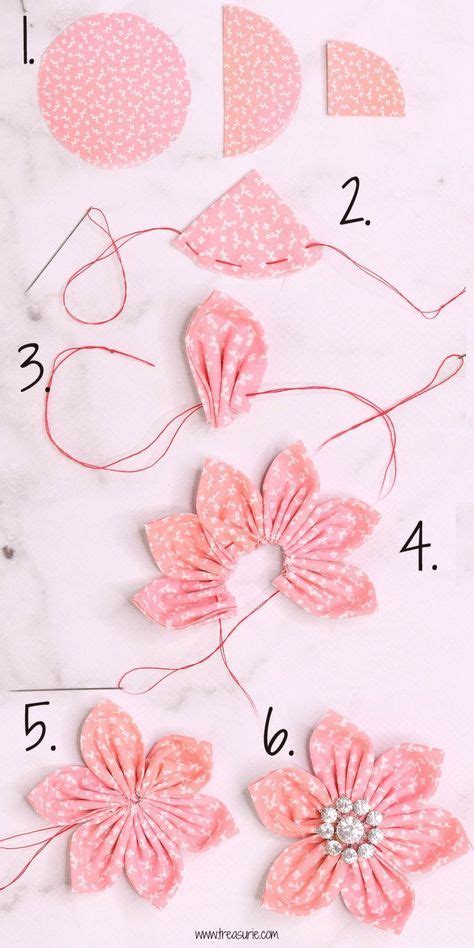 How To Make Handmade Flowers From Fabric Step By Step