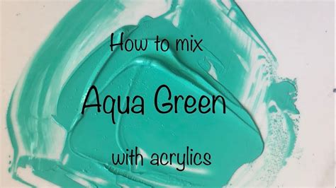 How To Make Light Turquoise Color Acrylic Pain