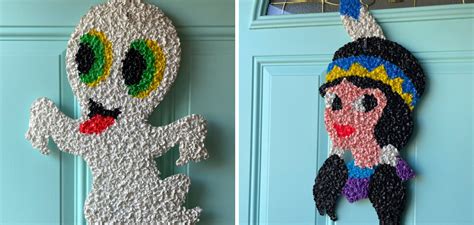 10 Steps to Create Funky Melted Plastic Popcorn Decorations