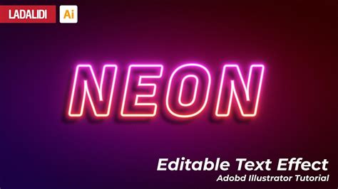 How To Make Neon Letters In Illustrator