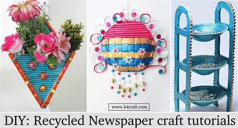 How To Make Newspaper Craft Step By Step
